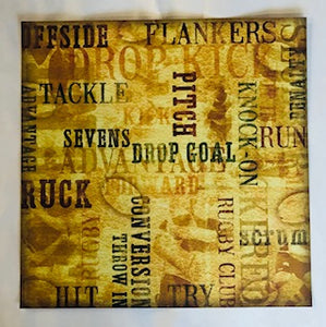 Rugby Collage Paper