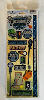 Lacrosse Cardstock Stickers