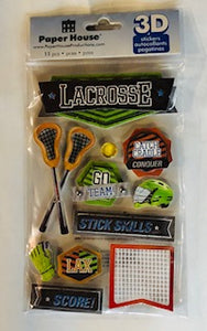 Lacrosse 3D Stickers
