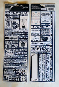 Hockey Words Stickers