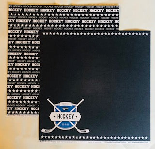 Hockey Chalkboard Paper