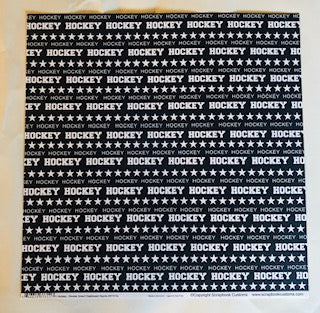 Hockey Chalkboard Paper