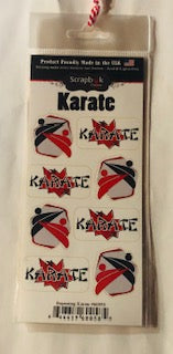 Repeating Karate Stickers