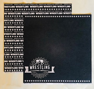 Wrestling Chalkboard Paper