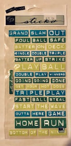 Baseball Lingo Label Stickers
