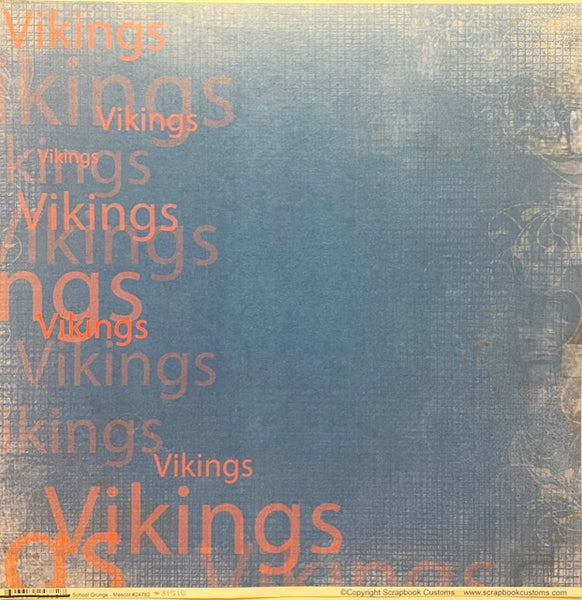 Bigfork School Grunge 12x12 Paper