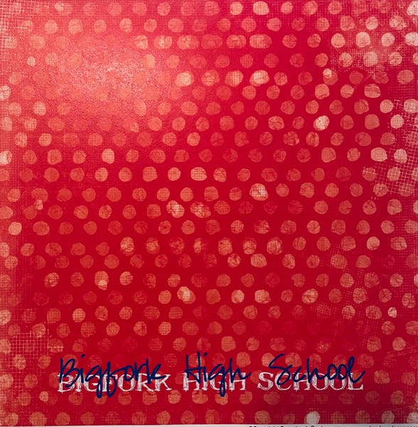 Bigfork High School Graffiti Dots 12x12 Paper