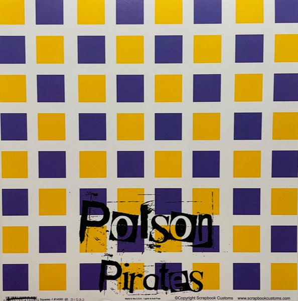 Pirates Squares 12x12 Paper