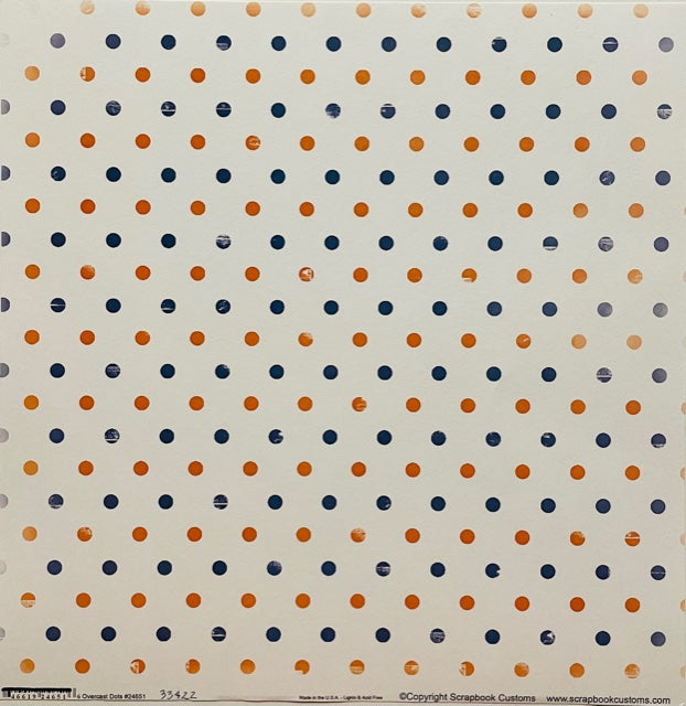 Blue & Orange Overcast Dots