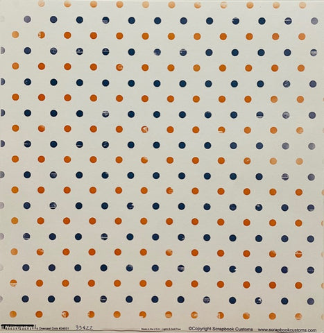 Blue & Orange Overcast Dots