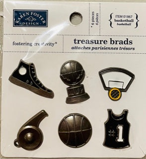 Basketball Treasure Brads