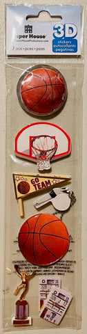 3D Basketball Stickers