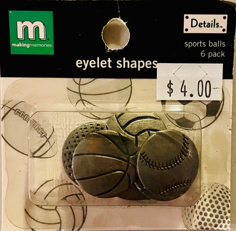 Sports Balls Eyelet Shapes