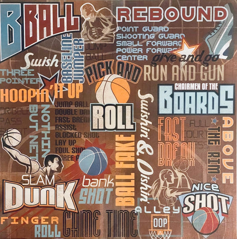 B-Ball Collage Paper