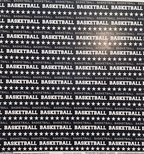 Basketball Chalkboard Sports Paper