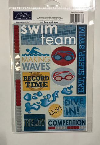 Swim Team Stickers