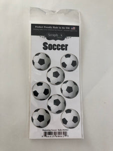 Repeating Soccer Ball Stickers