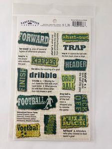 Soccer Definitions Sticker Sheet