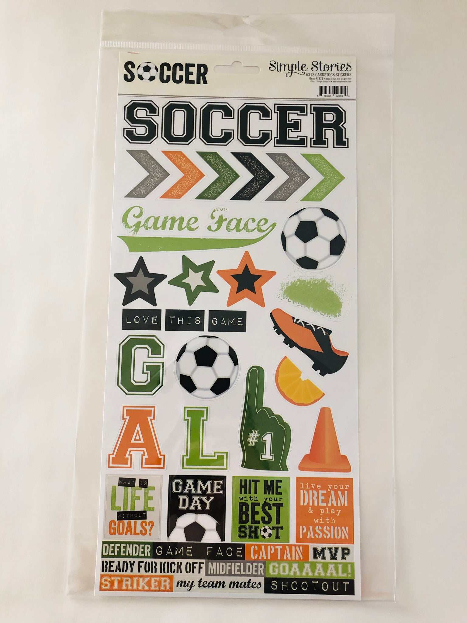 Soccer Cardstock Stickers