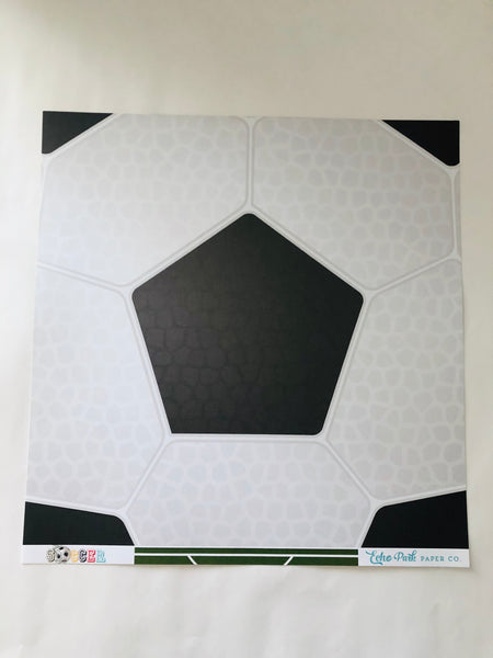 Soccer Ball and Field Paper
