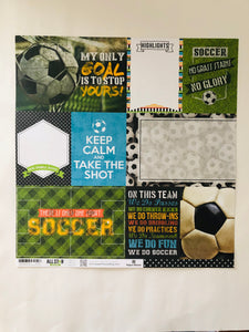 Soccer Journaling Card Paper