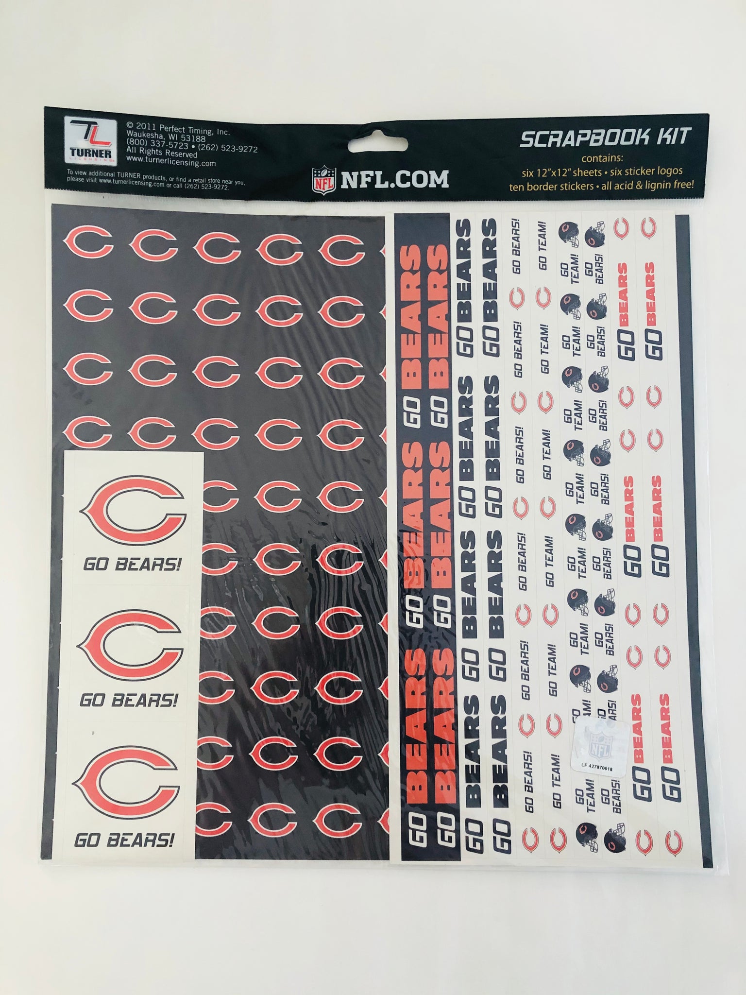 NFL Chicago Bears Scrapbook Kit
