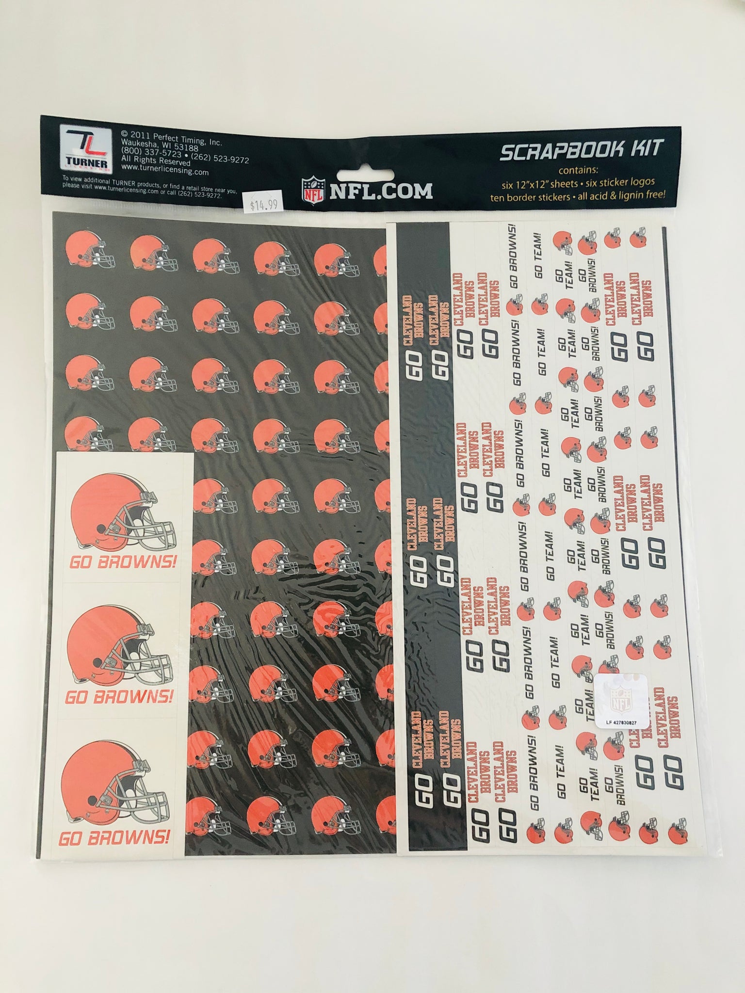 NFL Cleveland Browns Scrapbook Kit