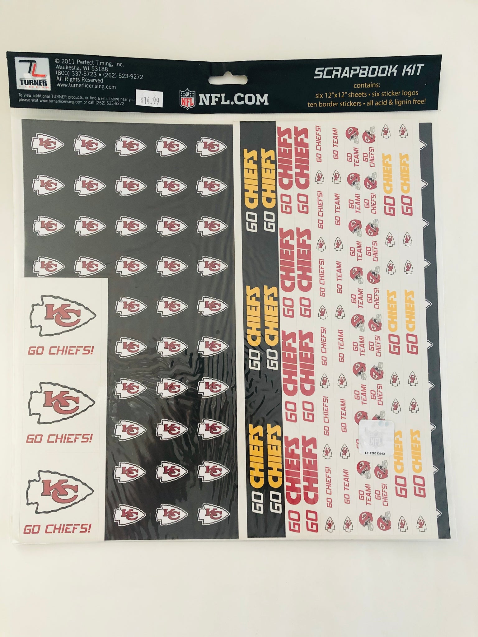 NFL Kansas City Chiefs Scrapbook Kit