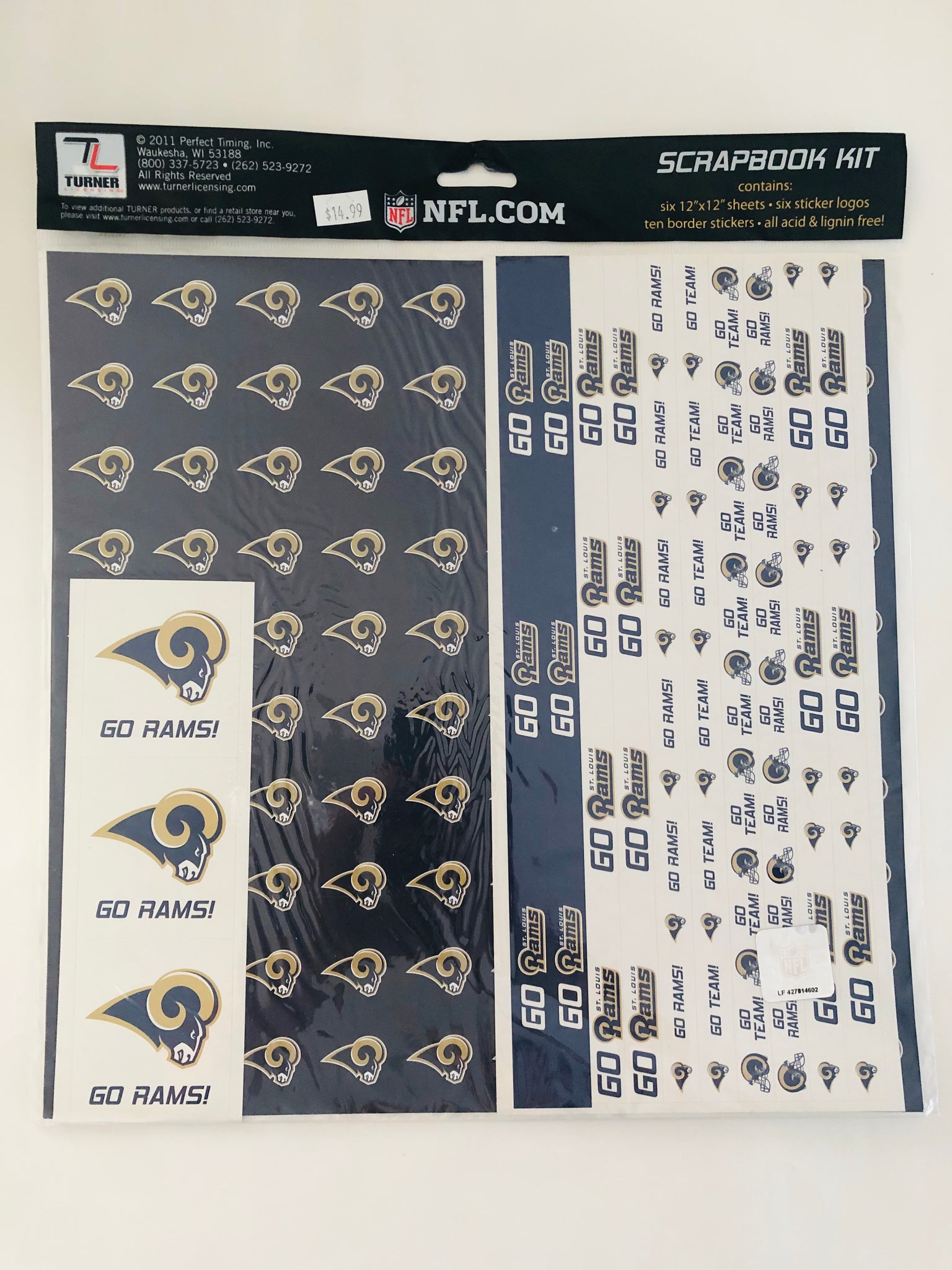NFL Rams Scrapbook Kit
