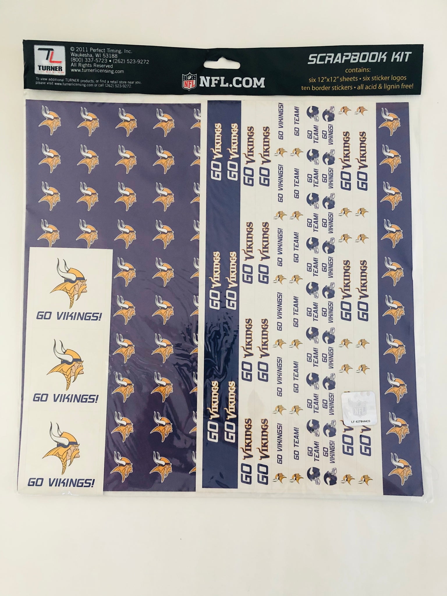 NFL Minnesota Vikings Scrapbook Kit