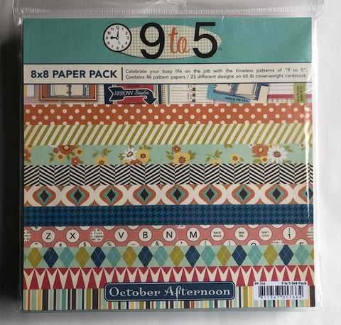 9 to 5 8x8 Paper Pack