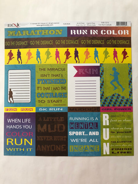 Fun Run Cutouts Paper