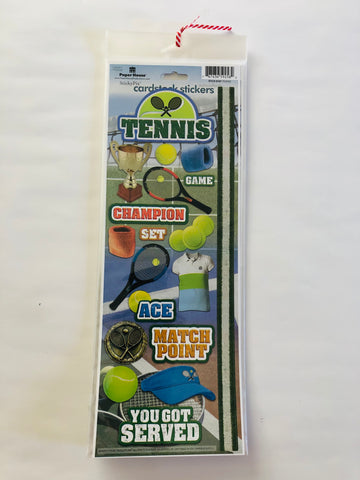 Tennis Cardstock Sticker Sheet