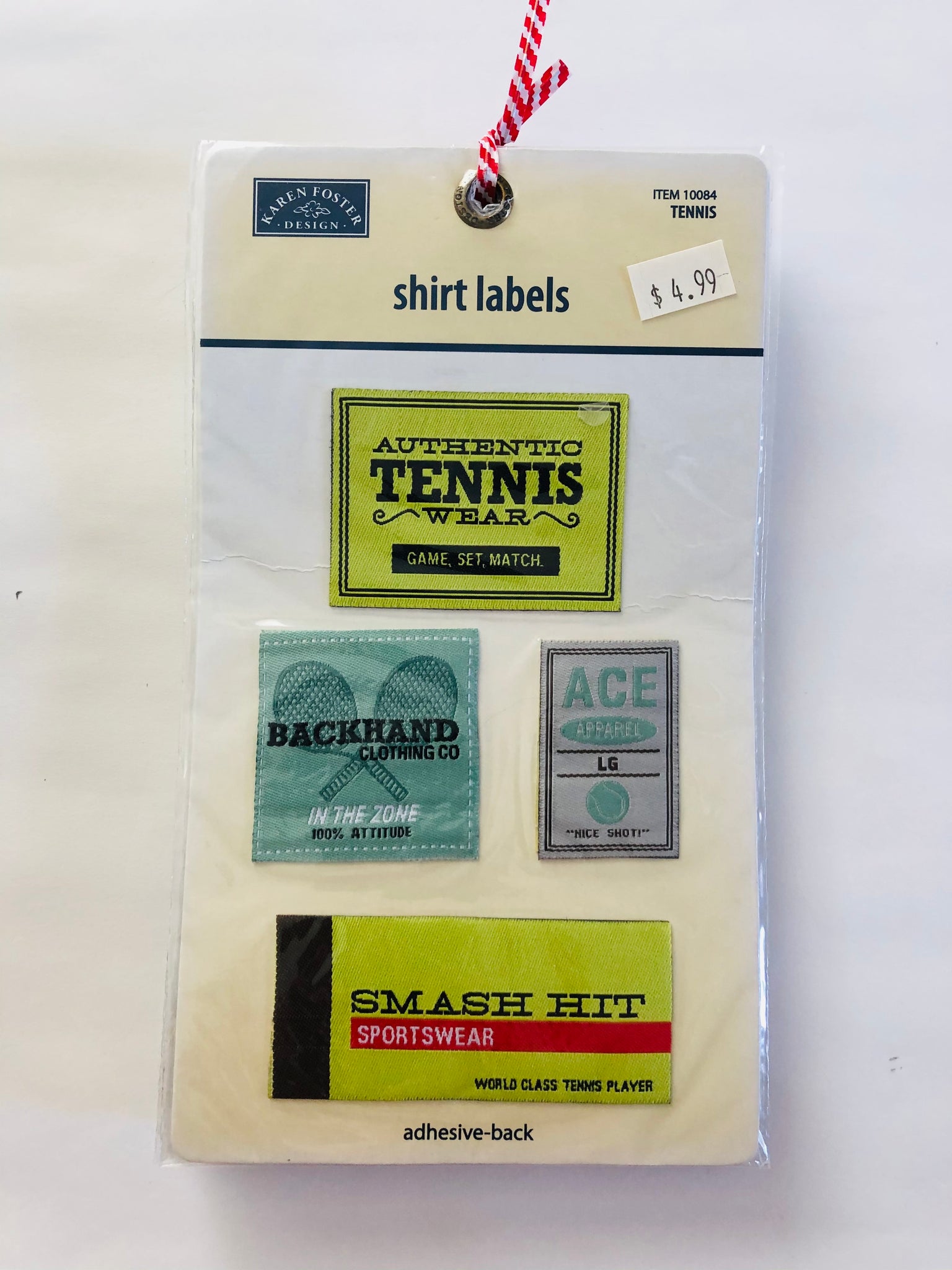 Tennis Shirt Label Adhesives