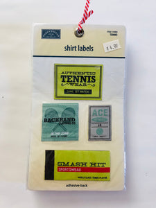 Tennis Shirt Label Adhesives