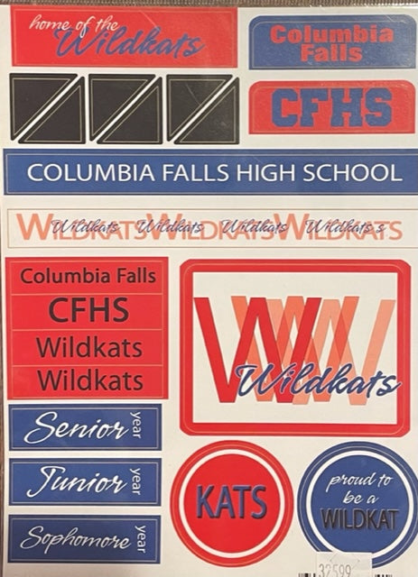 School Grunge Columbia Falls Stickers