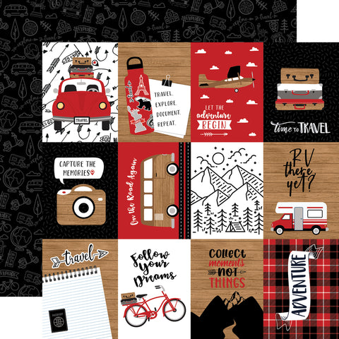 Let's Go Anywhere 3x4 Journaling Cards Paper