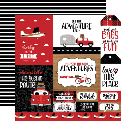 Let's Go Anywhere Multi Journaling Card Paper