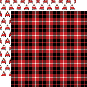 Let's Go Anywhere Passport Plaid Paper