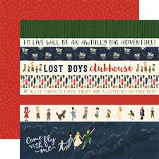 Lost in Neverland Border Strips Paper