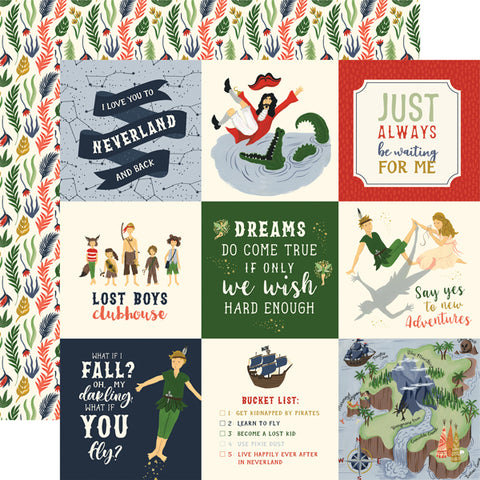 Lost in Neverland Journaling Cards Paper