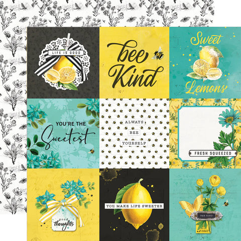 Lemonade – 12x12 Yellow Cardstock Textured Bazzill Scrapbook Paper Single