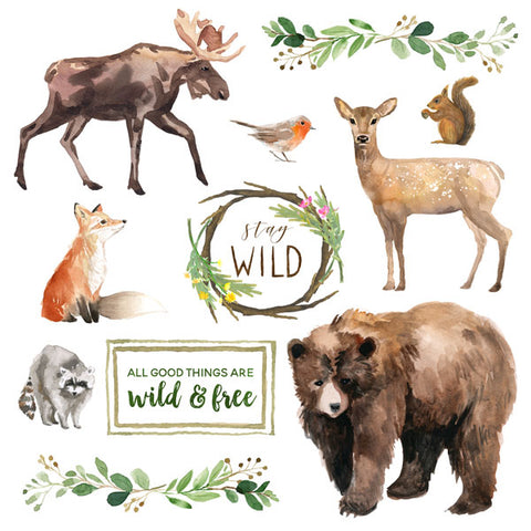 National Park Watercolor Stay Wild Cut Outs Paper