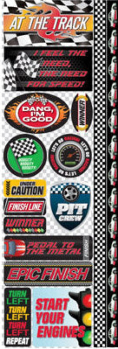 Racing Stickers – Priceless Scrapbooks