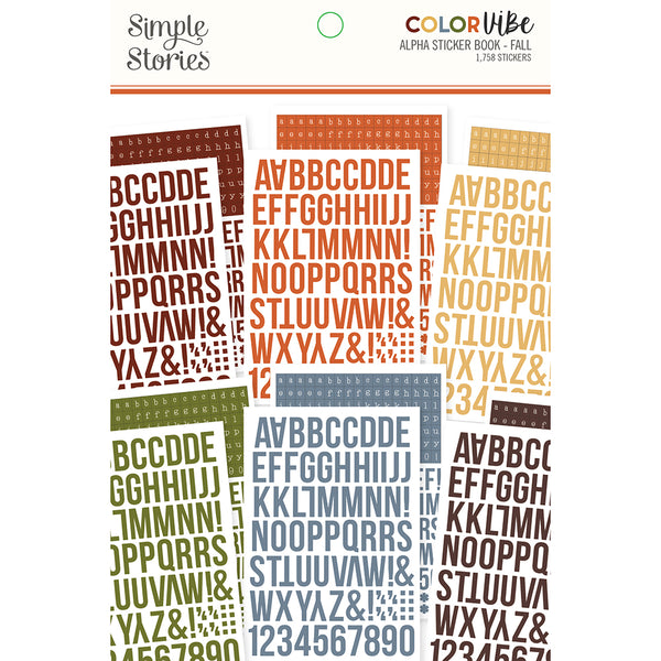 Color Vibe Alpha Sticker Book
