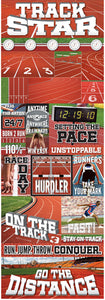 Real Sports Track Stickers