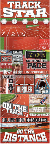Real Sports Track Stickers