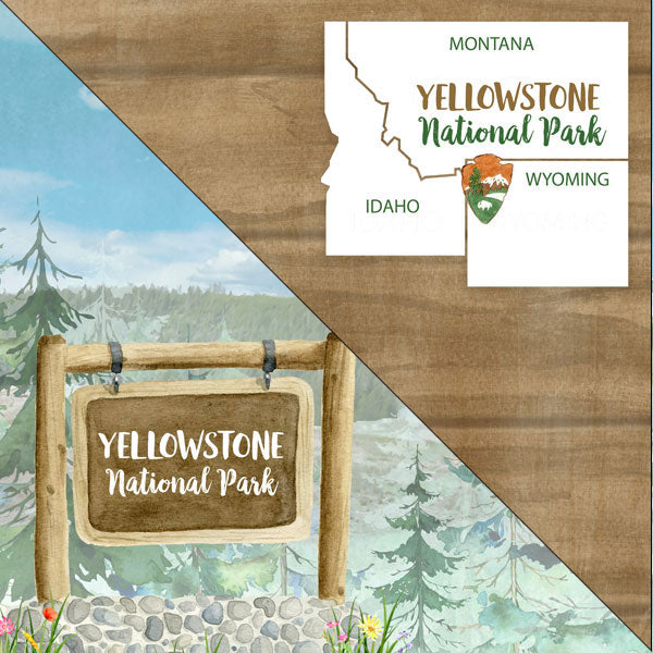 Yellowstone National Park Watercolor Paper