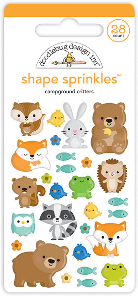 Doodlebug Shape Sprinkles Epoxy Stickers
