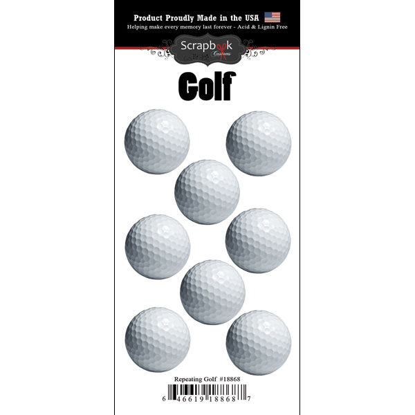 Repeating Golf Ball Stickers